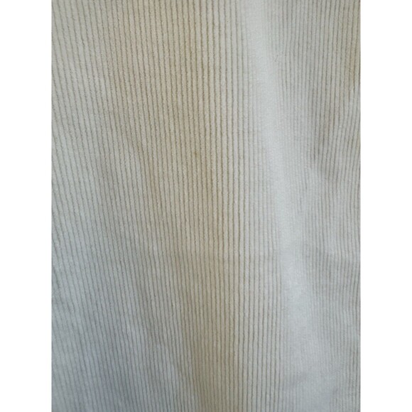 Faded Glory Pants Women 12 White Straight Corduroy Cotton Blend Stretch Y2K 2000 - Picture 5 of 6